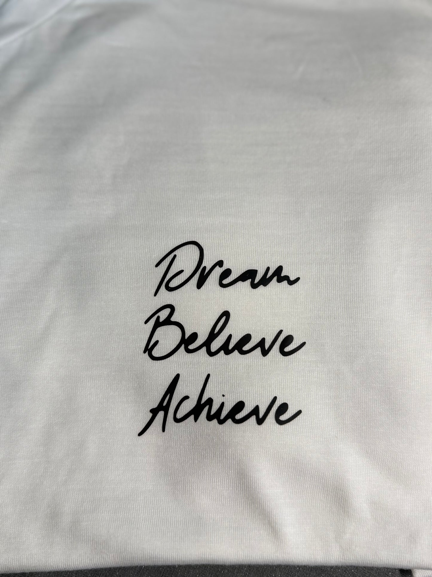 Dream Believe Achieve crop Tee