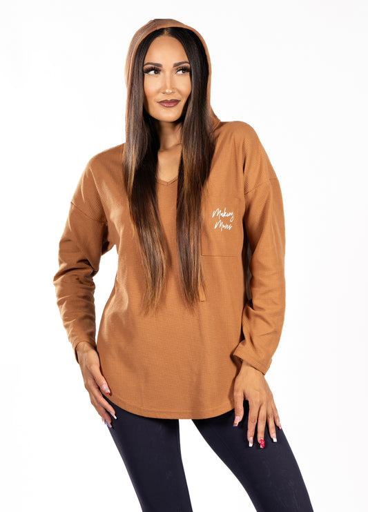 Making Moves V neck hoodie