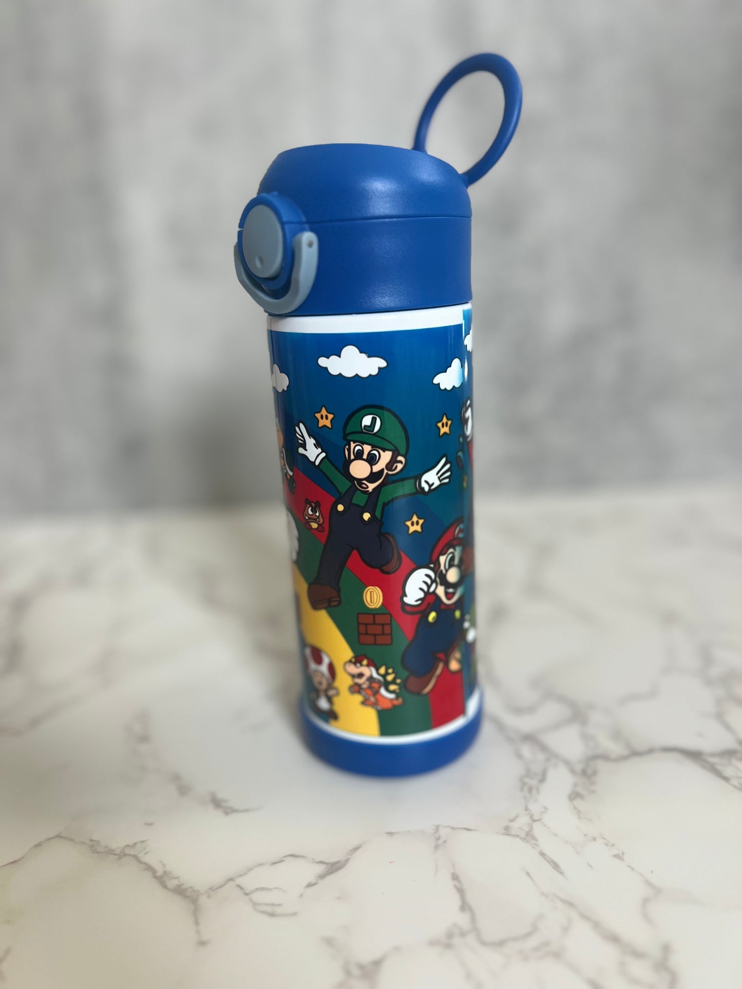 Super Mario Bros 12 oz water bottle