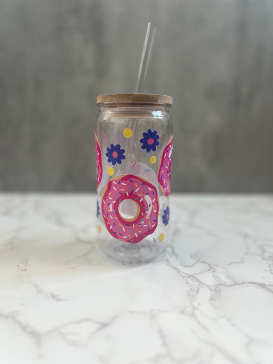 Donut sip Fast acrylic 16oz cup