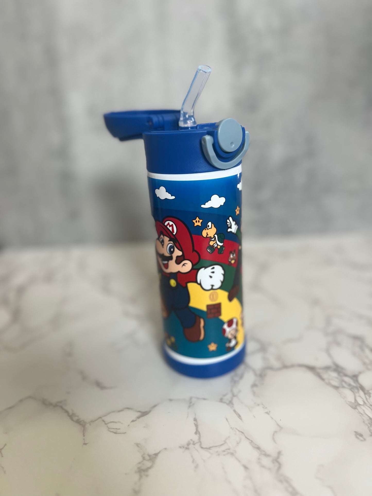 Super Mario Bros 12 oz water bottle